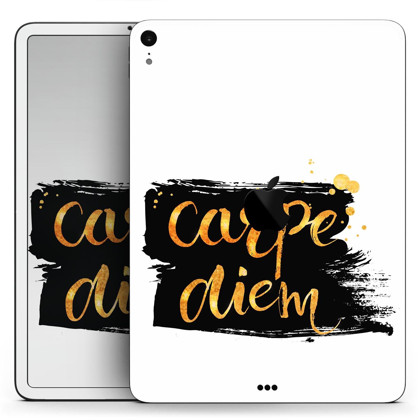 Lux Carpe Diem Full Body Skin Decal for Apple iPad Pro 12.9", showcasing its vibrant design and premium 3M material.