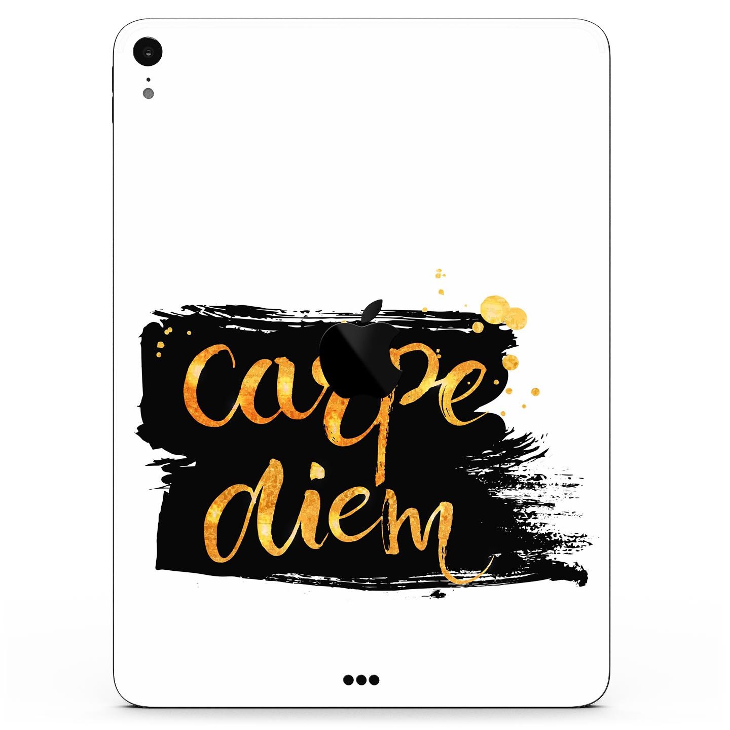 Lux Carpe Diem Full Body Skin Decal for Apple iPad Pro 12.9", showcasing its vibrant design and premium 3M material.