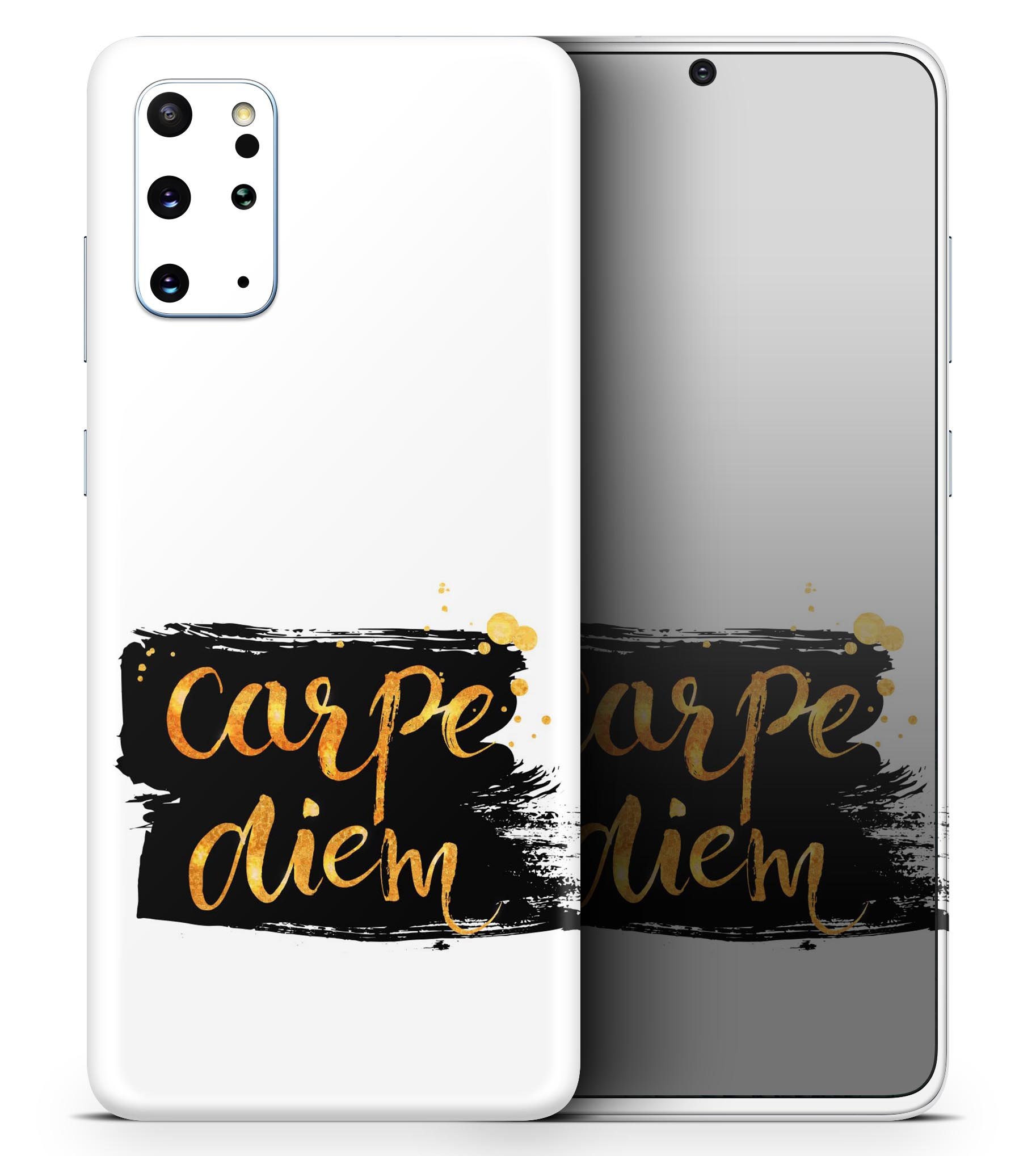 Lux Carpe Diem Skin-Kit for Samsung Galaxy S20 in ultra-gloss finish, showcasing vibrant design and sleek fit.
