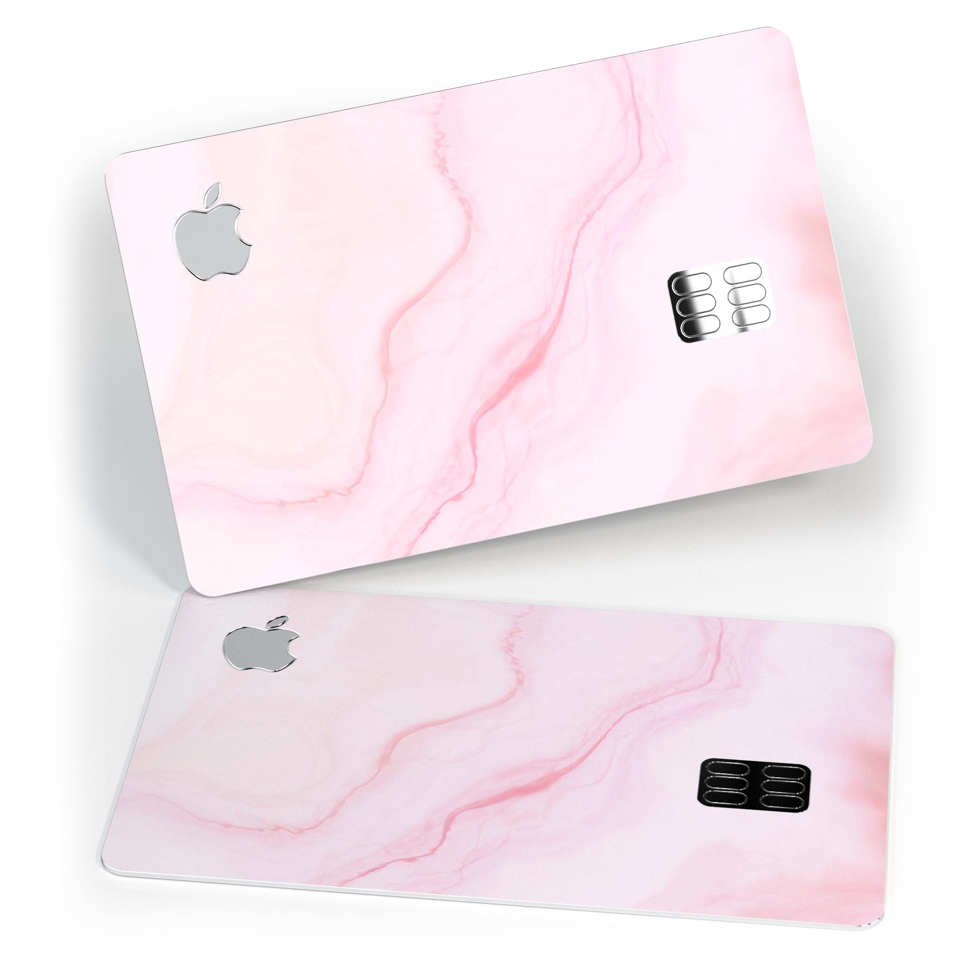 Marble Surface V1 Pink decal skin for Apple Card, showcasing a stylish marble design with a premium finish.
