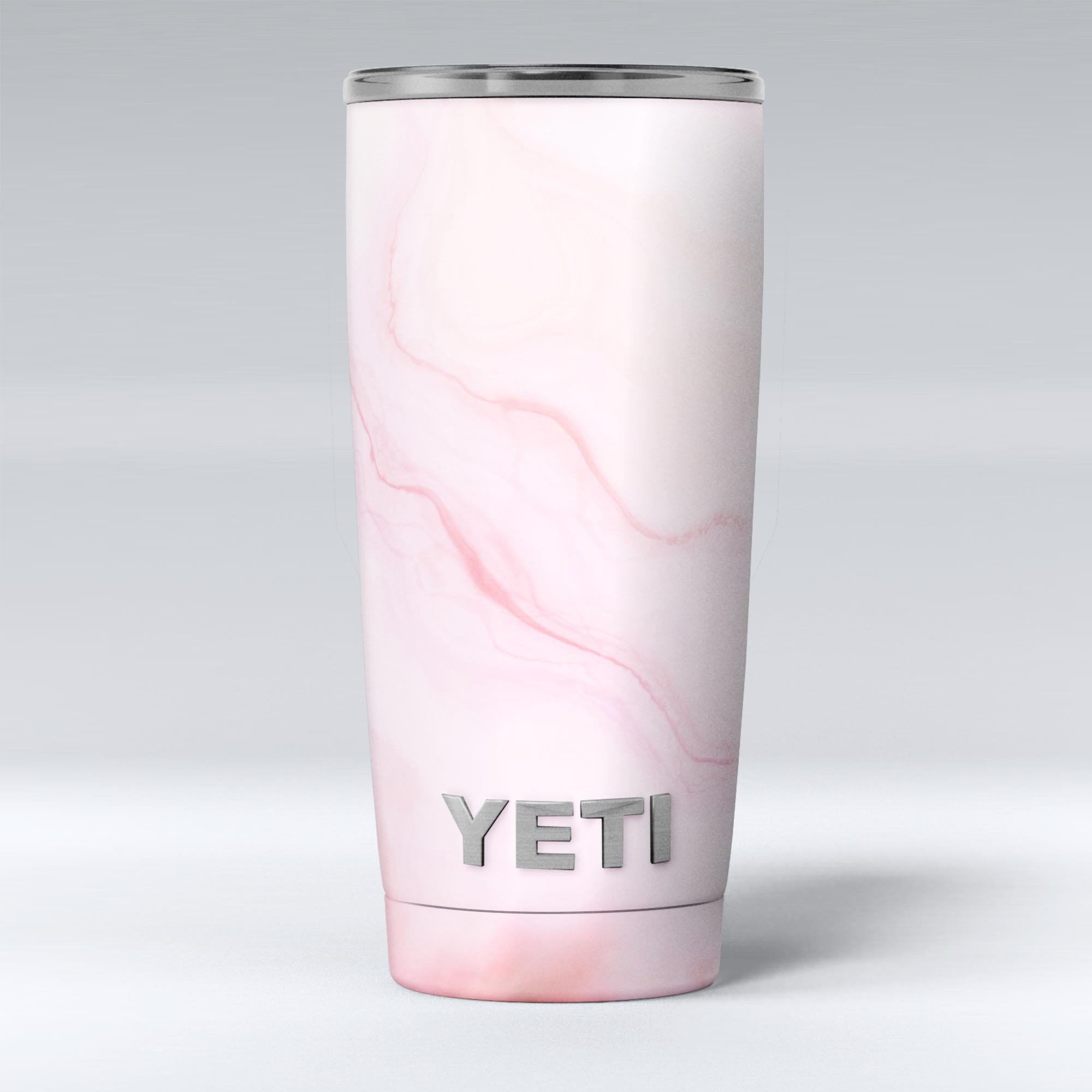 Marble Surface V1 Pink skin decal vinyl wrap kit for Yeti Coolers, showcasing a stylish design and premium quality.