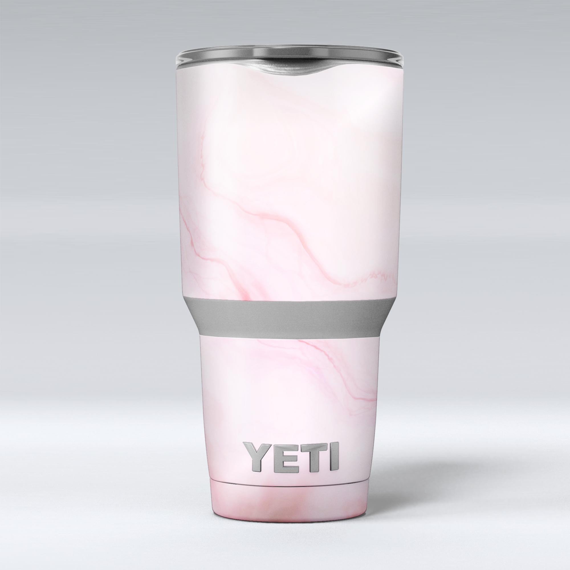 Marble Surface V1 Pink skin decal vinyl wrap kit for Yeti Coolers, showcasing a stylish design and premium quality.