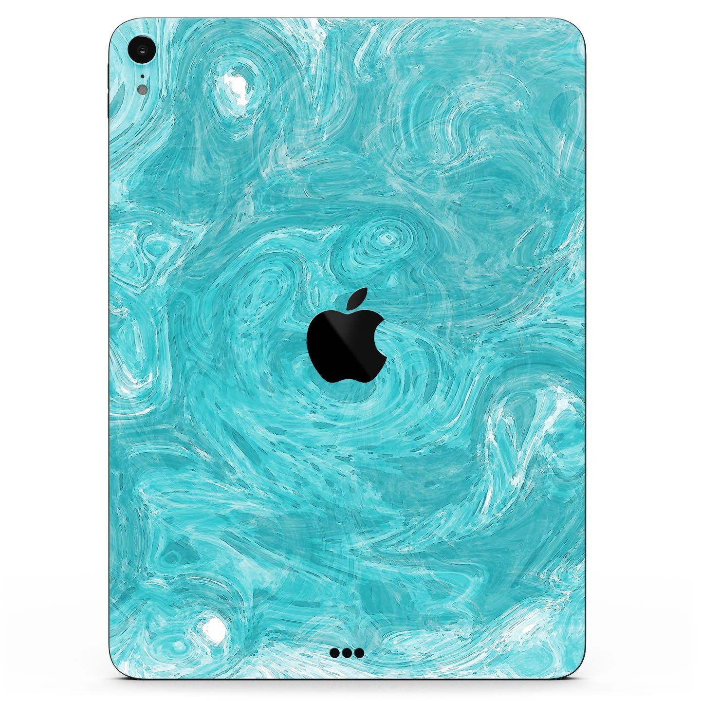 Marble Surface V1 Teal skin decal for Apple iPad Pro, showcasing its elegant design and premium finish.