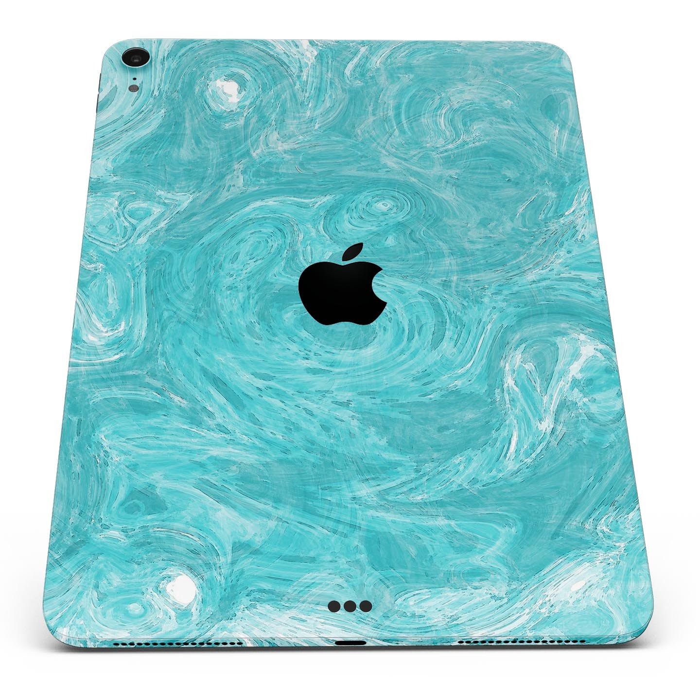 Marble Surface V1 Teal skin decal for Apple iPad Pro, showcasing its elegant design and premium finish.