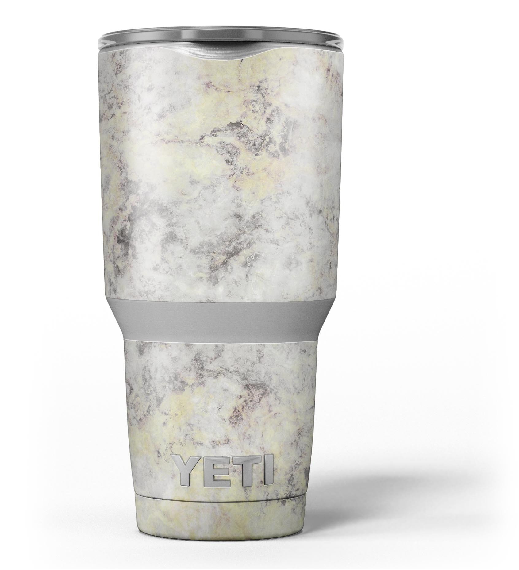 Marble Surface V2 skin decal vinyl wrap kit for Yeti Cooler, showcasing a stylish marble design and premium quality.