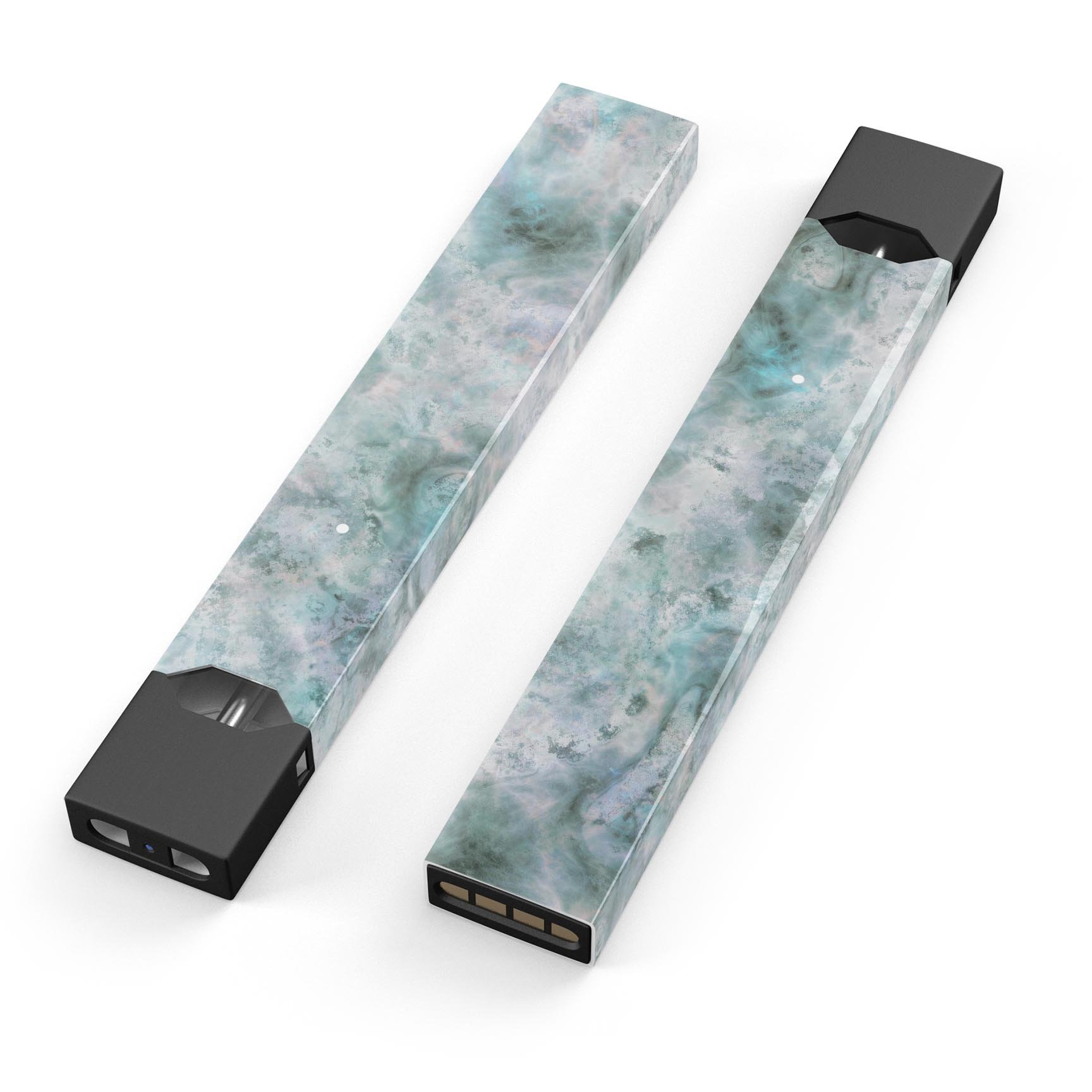 Marble Surface V2 Teal decal skin wrap for JUUL device, showcasing a vibrant teal marble design.