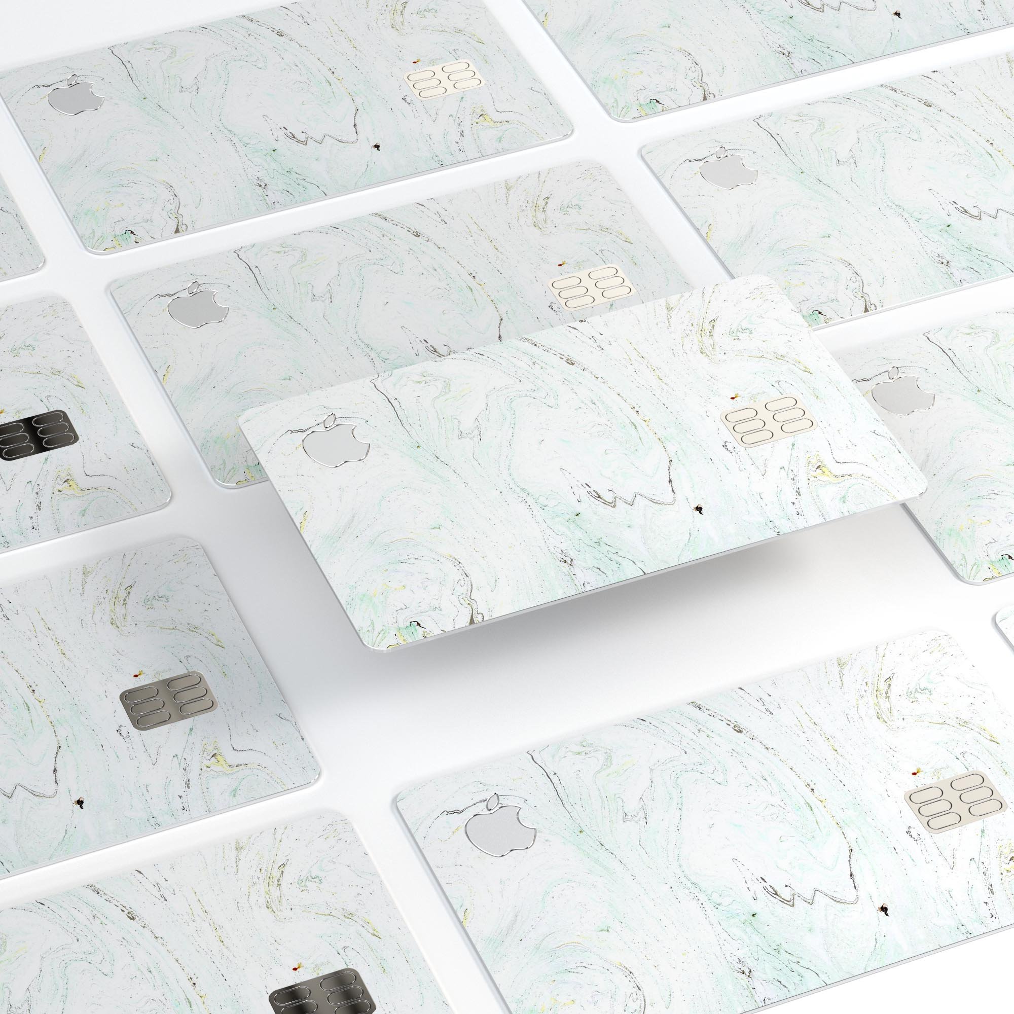 Marble Textures 22 decal skin for Apple Card, showcasing premium vinyl design with a glossy finish.
