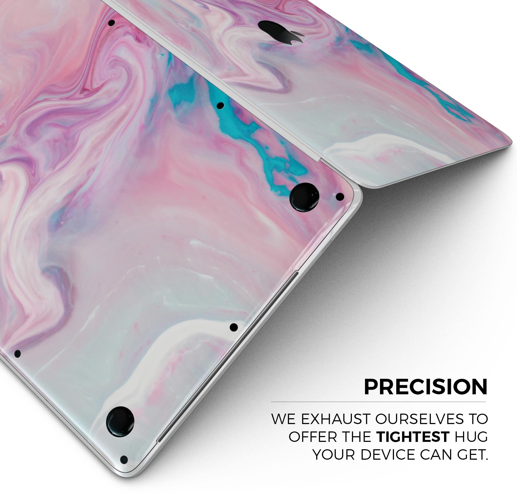 Marbleized Color Paradise V2 skin decal wrap kit for MacBook, showcasing vibrant colors and a sleek design.