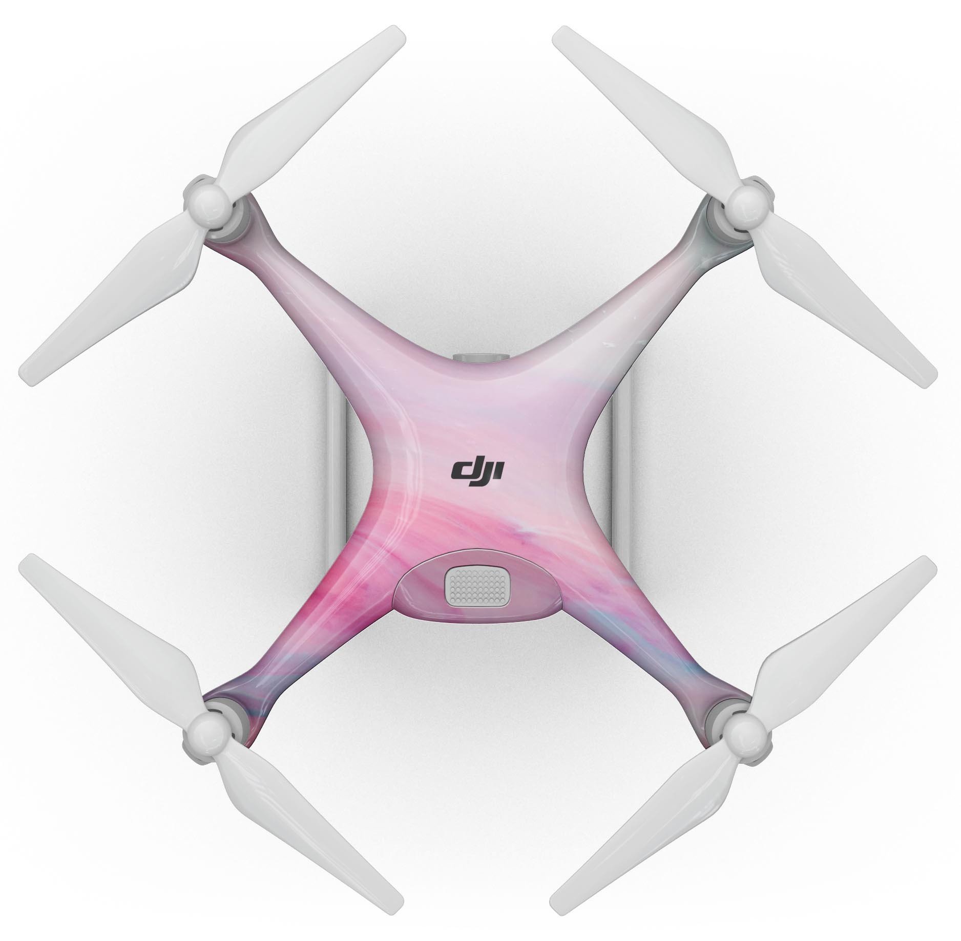 Marbleized Colored Paradise V3 Full-Body Skin Kit for DJI Phantom 4, showcasing vibrant colors and sleek design.