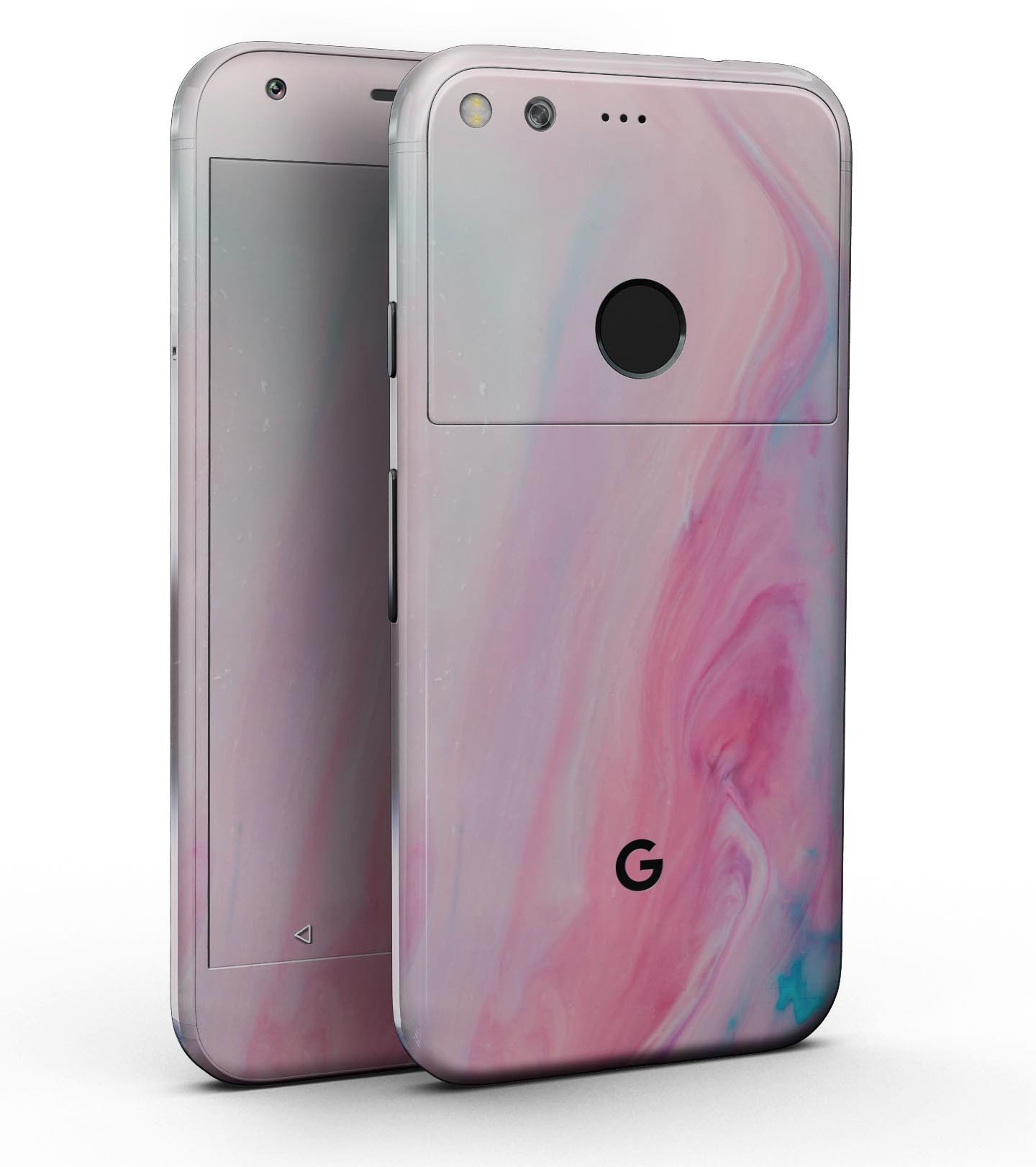 Marbleized Colored Paradise V3 Full-Body Skin Kit for Google Pixel, showcasing a vibrant marble design with a sleek finish.