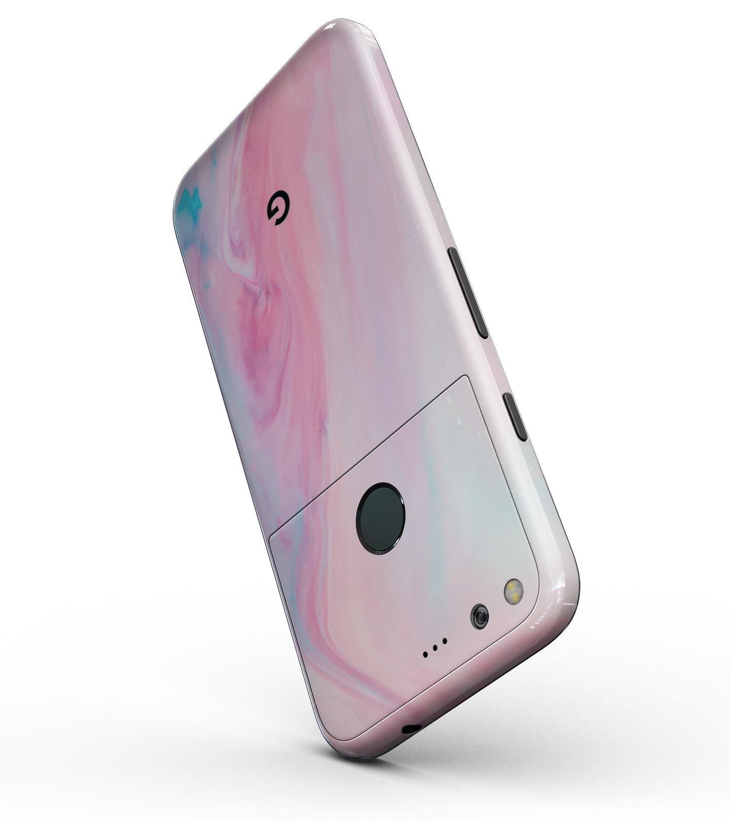 Marbleized Colored Paradise V3 Full-Body Skin Kit for Google Pixel, showcasing a vibrant marble design with a sleek finish.