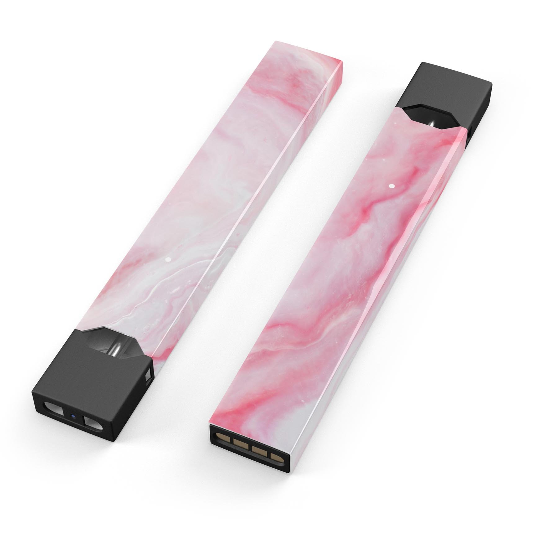 Marbleized Pink Paradise V4 skin-wrap for JUUL device, showcasing vibrant pink marble design.
