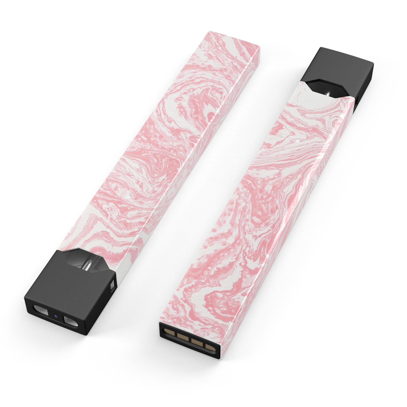 Marbleized Pink v3 premium decal skin-wrap sticker for JUUL vaping device, showcasing a stylish marble design.