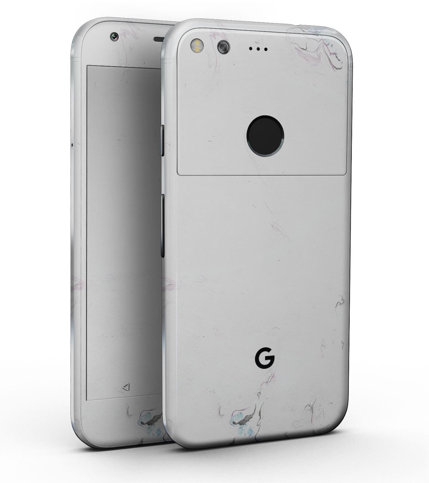 Marbleized Swirling Pinks Full-Body Skin Kit for Google Pixel, showcasing a stylish design and precision-fit.