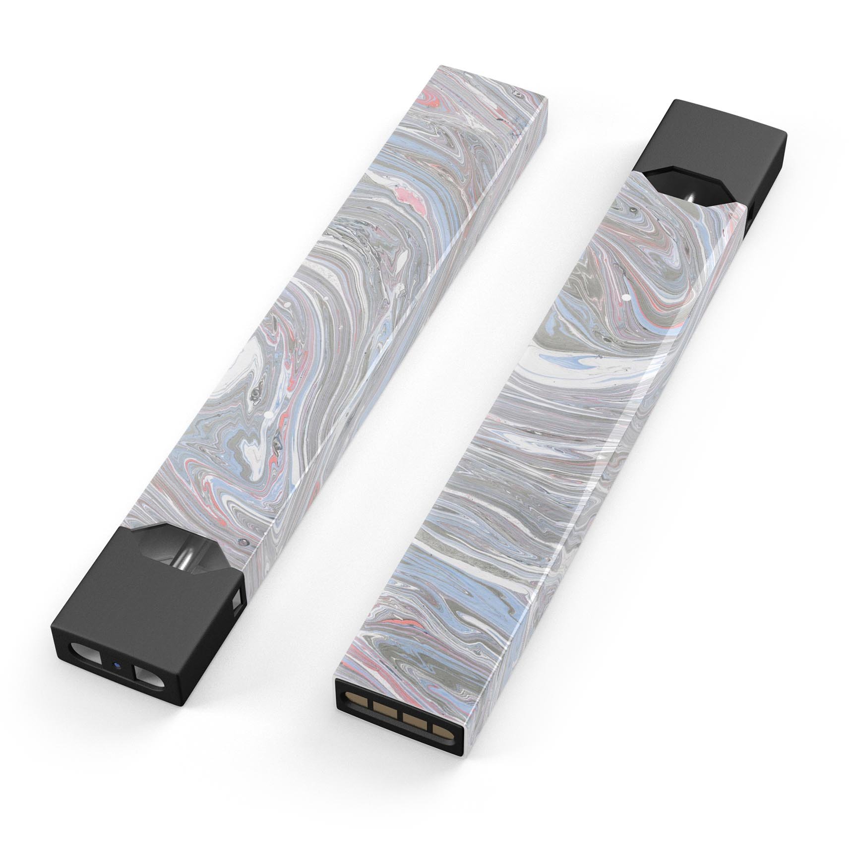Marbleized Swirling v3 premium decal skin-wrap sticker for JUUL device, showcasing vibrant marble design and protective features.