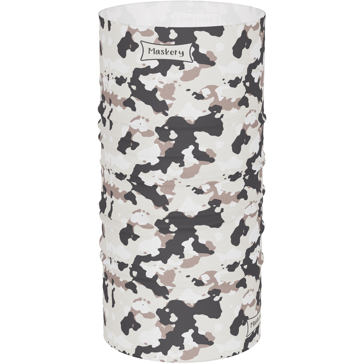 Maskery Multifunctional Neckwear displayed in various styles and colors, showcasing its versatility for outdoor activities.