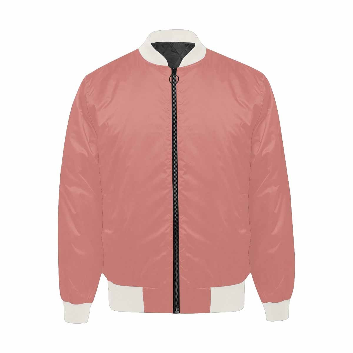 Men's Tiger Lily Pink Bomber Jacket featuring a vibrant all-over print and classic zipper design.