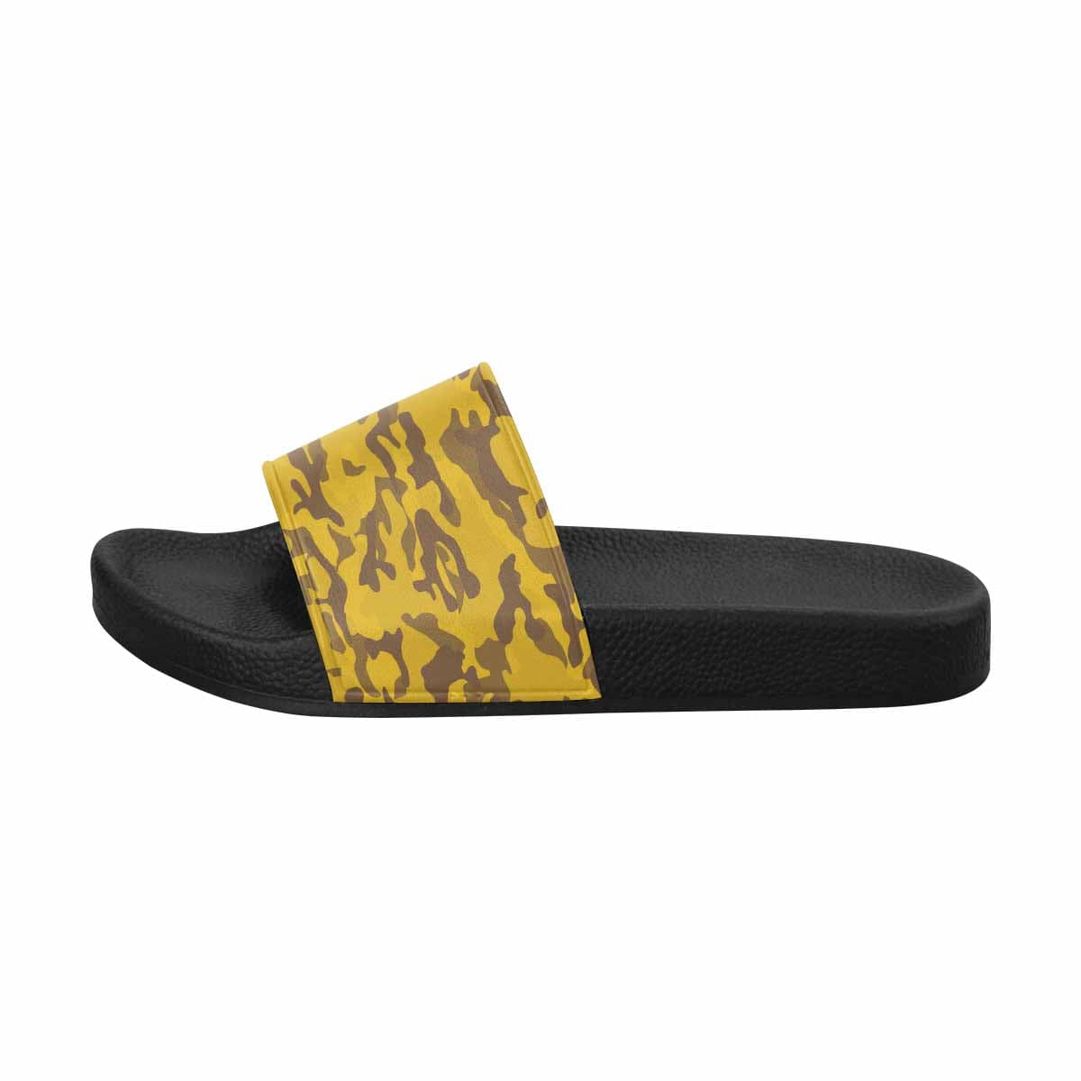 A pair of stylish men's slide sandals featuring durable PVC straps and a comfortable sole, perfect for casual wear.