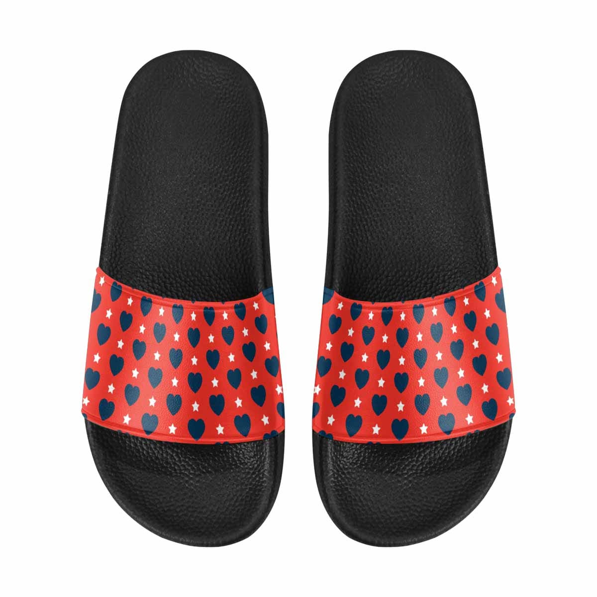 A pair of stylish men's slide sandals featuring durable PVC straps and a comfortable sole, perfect for casual wear.