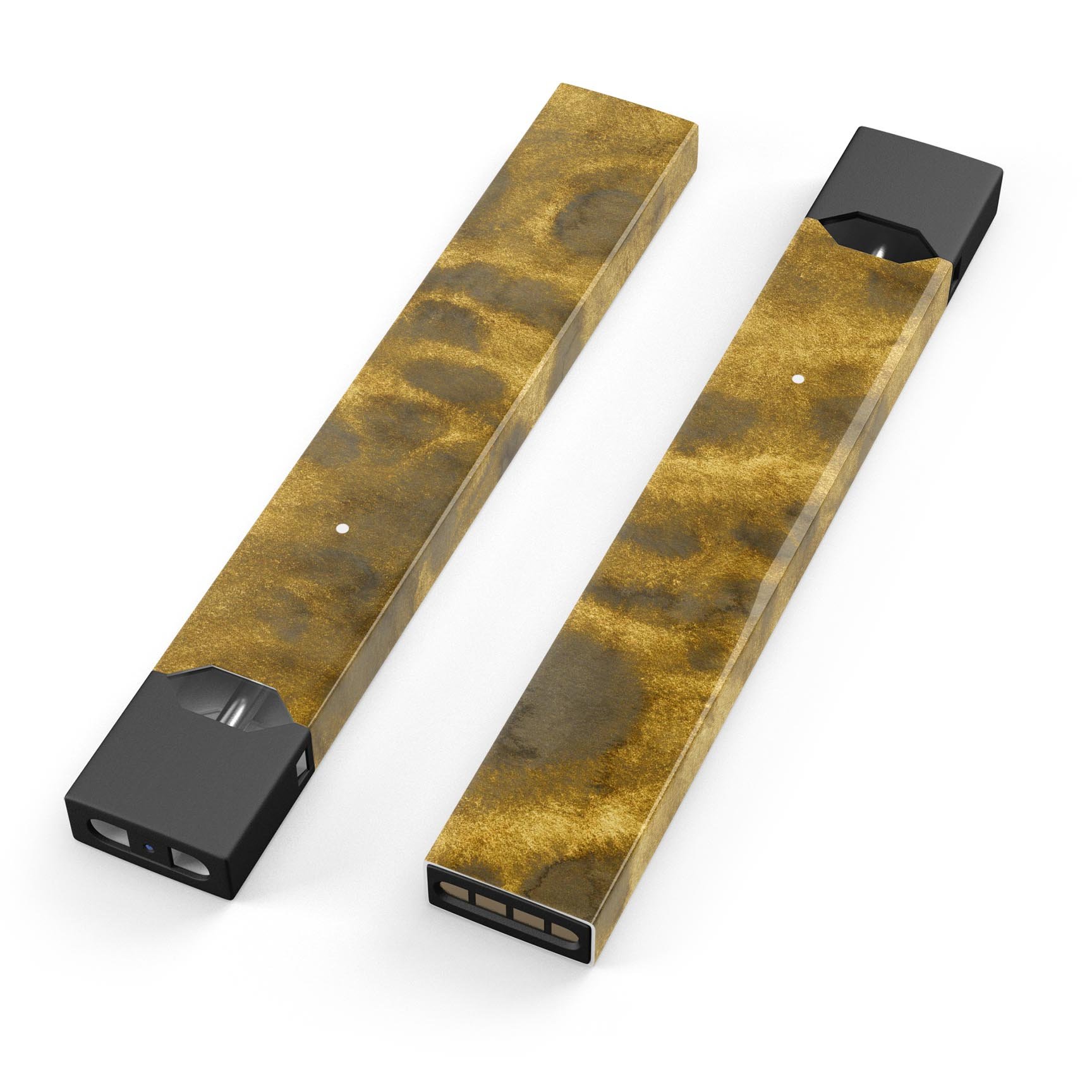 Micro Golden Caverns V1 skin-wrap sticker designed for JUUL vaping device, featuring a unique golden caverns design.
