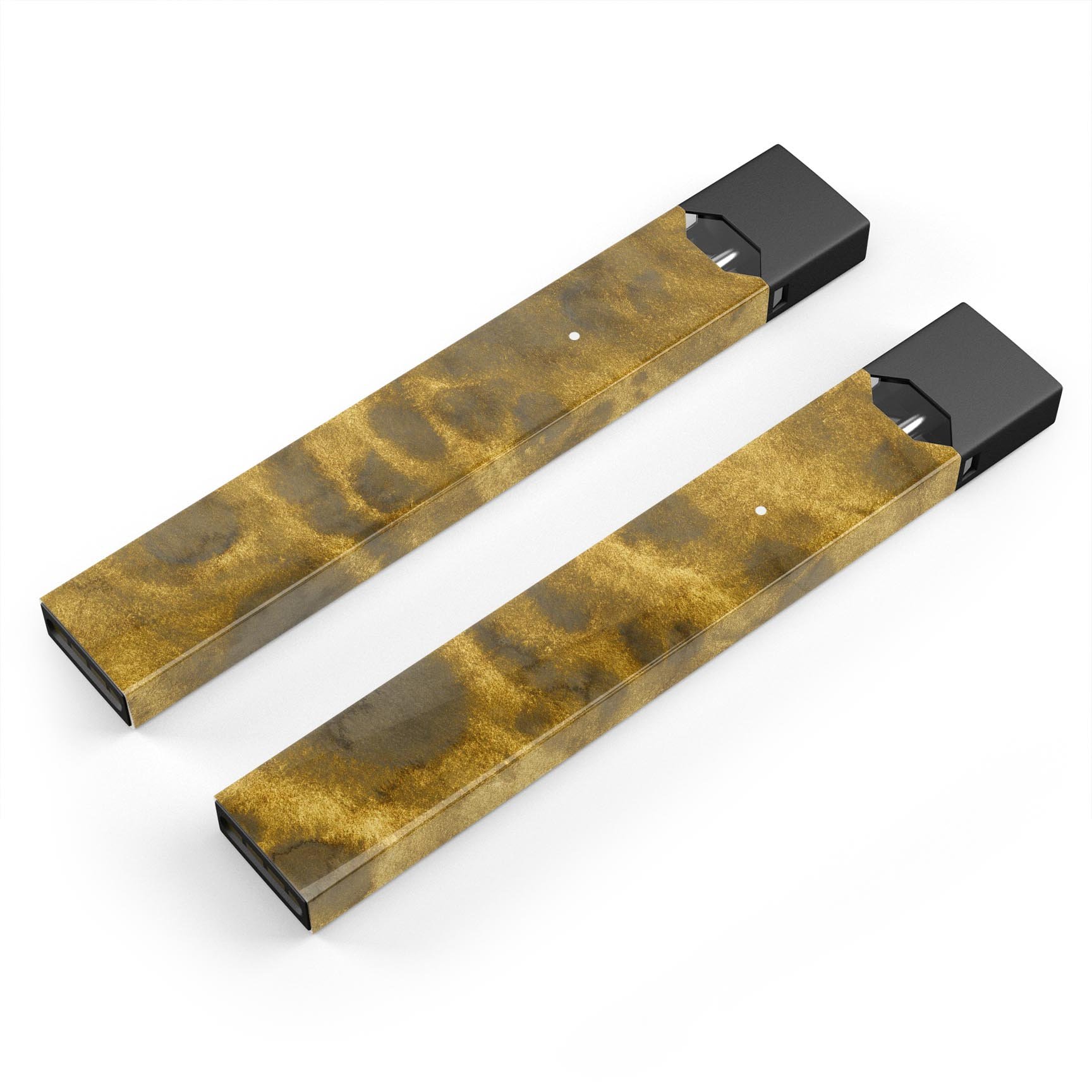 Micro Golden Caverns V1 skin-wrap sticker designed for JUUL vaping device, featuring a unique golden caverns design.