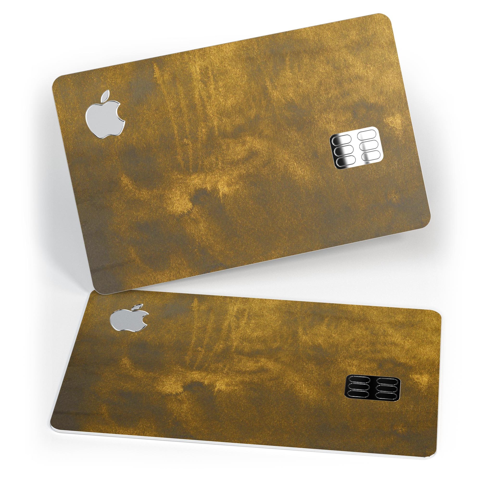 Micro Golden Fog decal skin-kit for Apple Card, showcasing premium vinyl protection with a stylish finish.