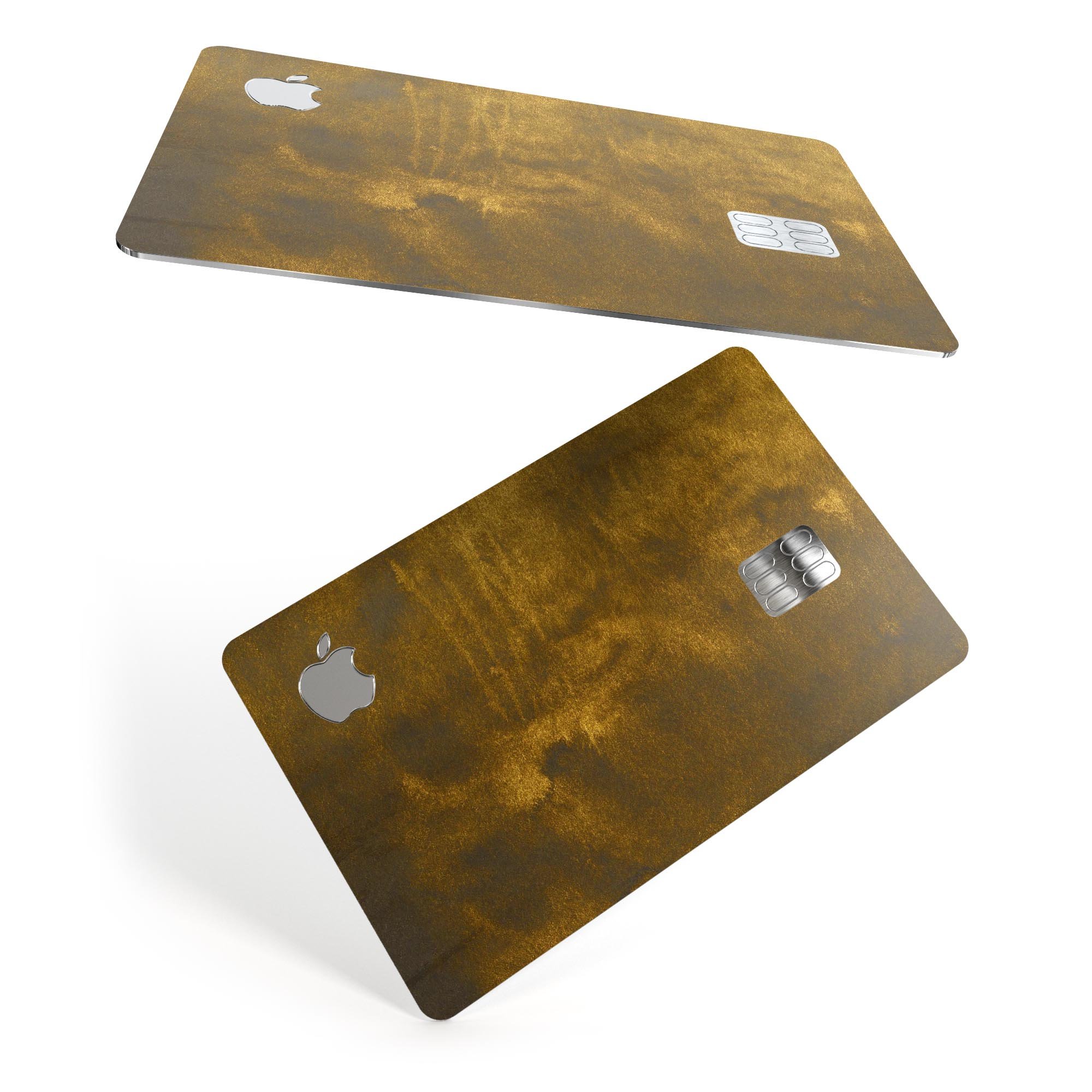 Micro Golden Fog decal skin-kit for Apple Card, showcasing premium vinyl protection with a stylish finish.