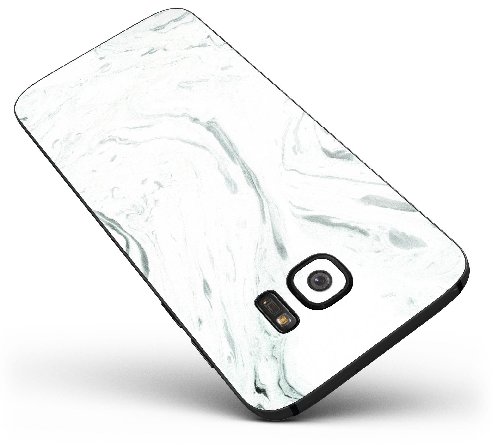 Mint 19 Textured Marble Full Body Skin-Kit for Samsung Galaxy S7, showcasing a stylish marble design with a premium vinyl finish.
