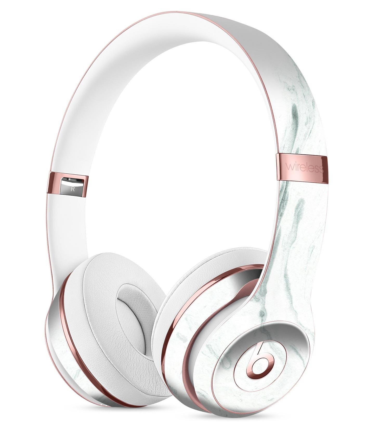 Mint 19 Textured Marble Full-Body Skin Kit for Beats by Dre Solo 3, showcasing a stylish mint marble design.