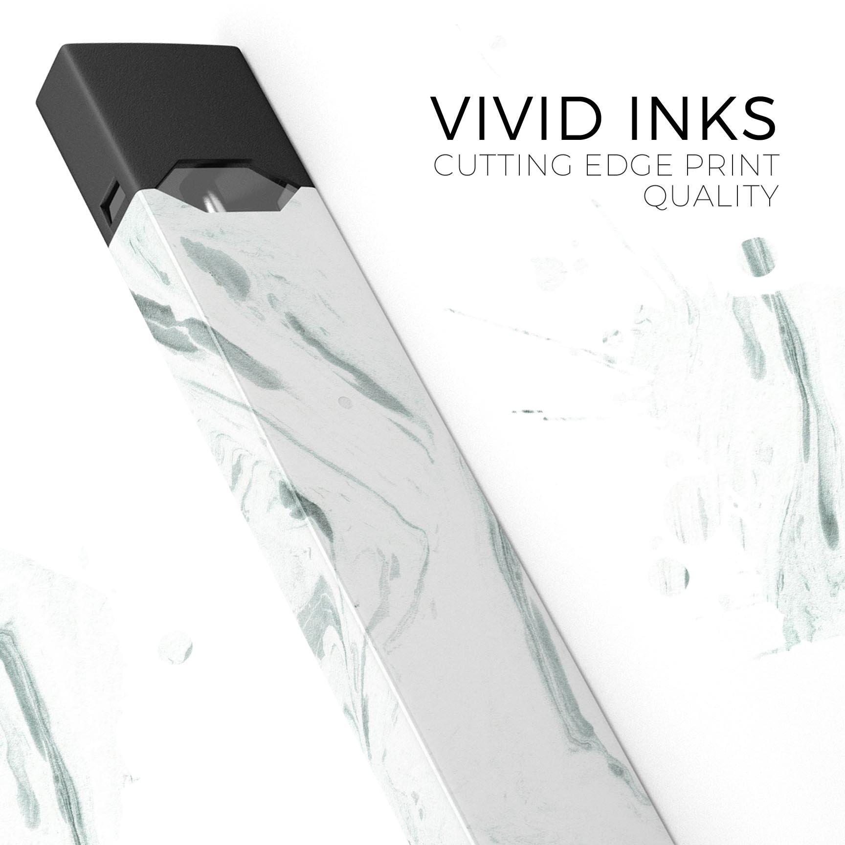 Mint 19 Textured Marble skin-wrap sticker designed for JUUL vaping device, showcasing a stylish marble pattern.