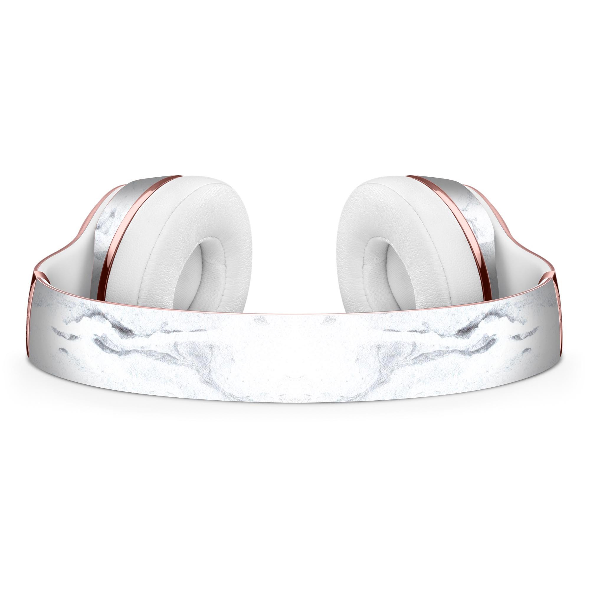 Mixtured Blue 31 Textured Marble Skin Kit for Beats by Dre Solo 3 Wireless Headphones, showcasing a stylish marble design.