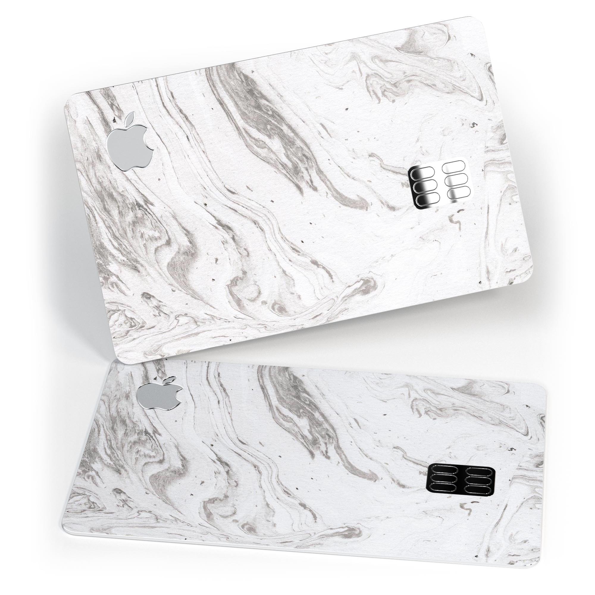 Mixtured BW v2 Textured Marble decal skin-kit for Apple Card, showcasing its premium vinyl texture and stylish design.