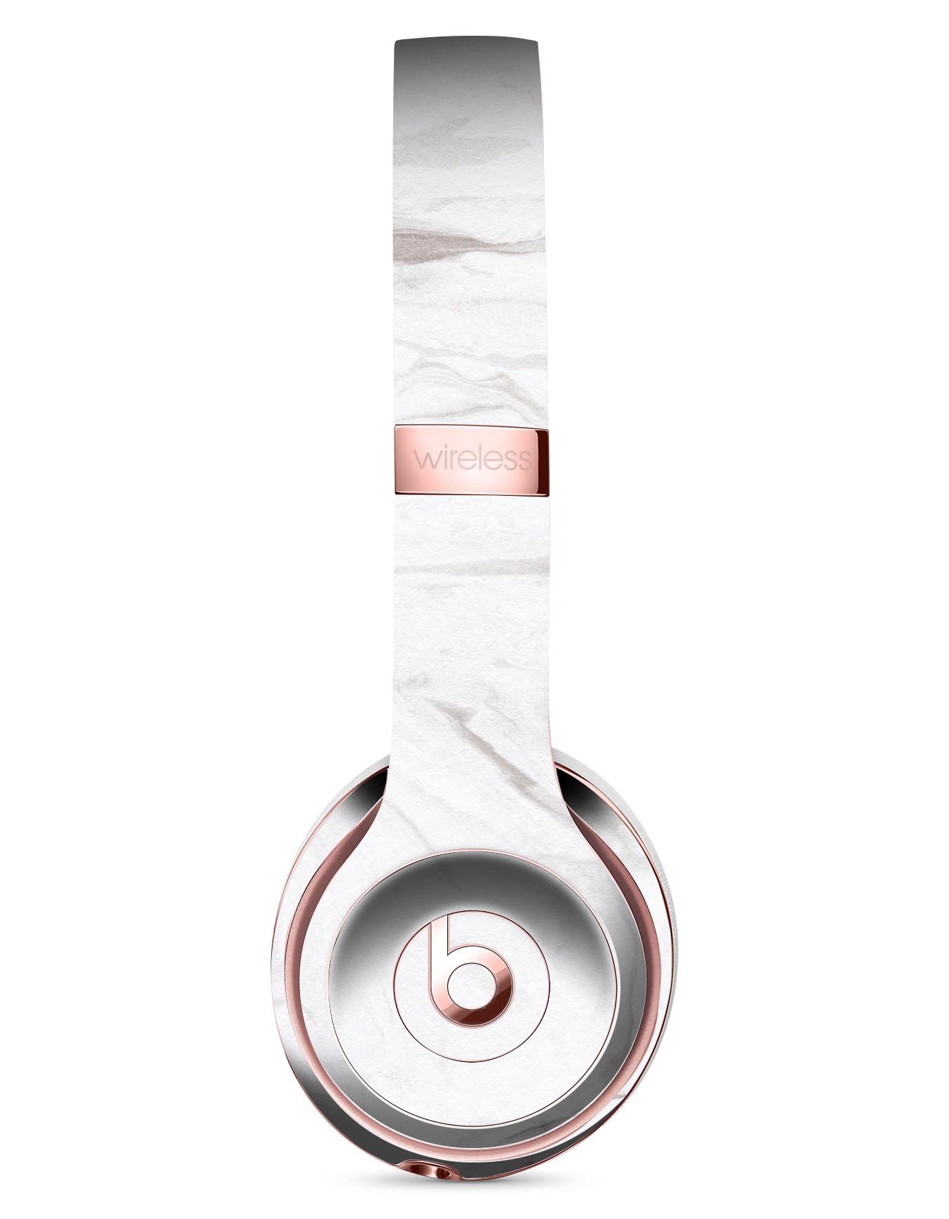 Mixtured Gray 199 Textured Marble Skin Kit for Beats by Dre Solo 3 Wireless Headphones, showcasing a stylish design and premium vinyl material.