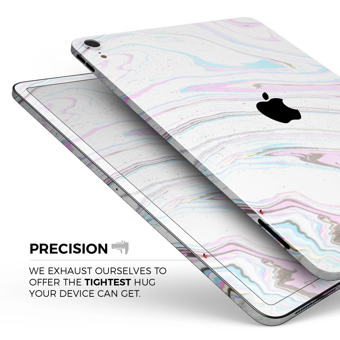 Mixtured Textured Marble v5 skin decal for Apple iPad, showcasing its elegant marble design and premium finish.