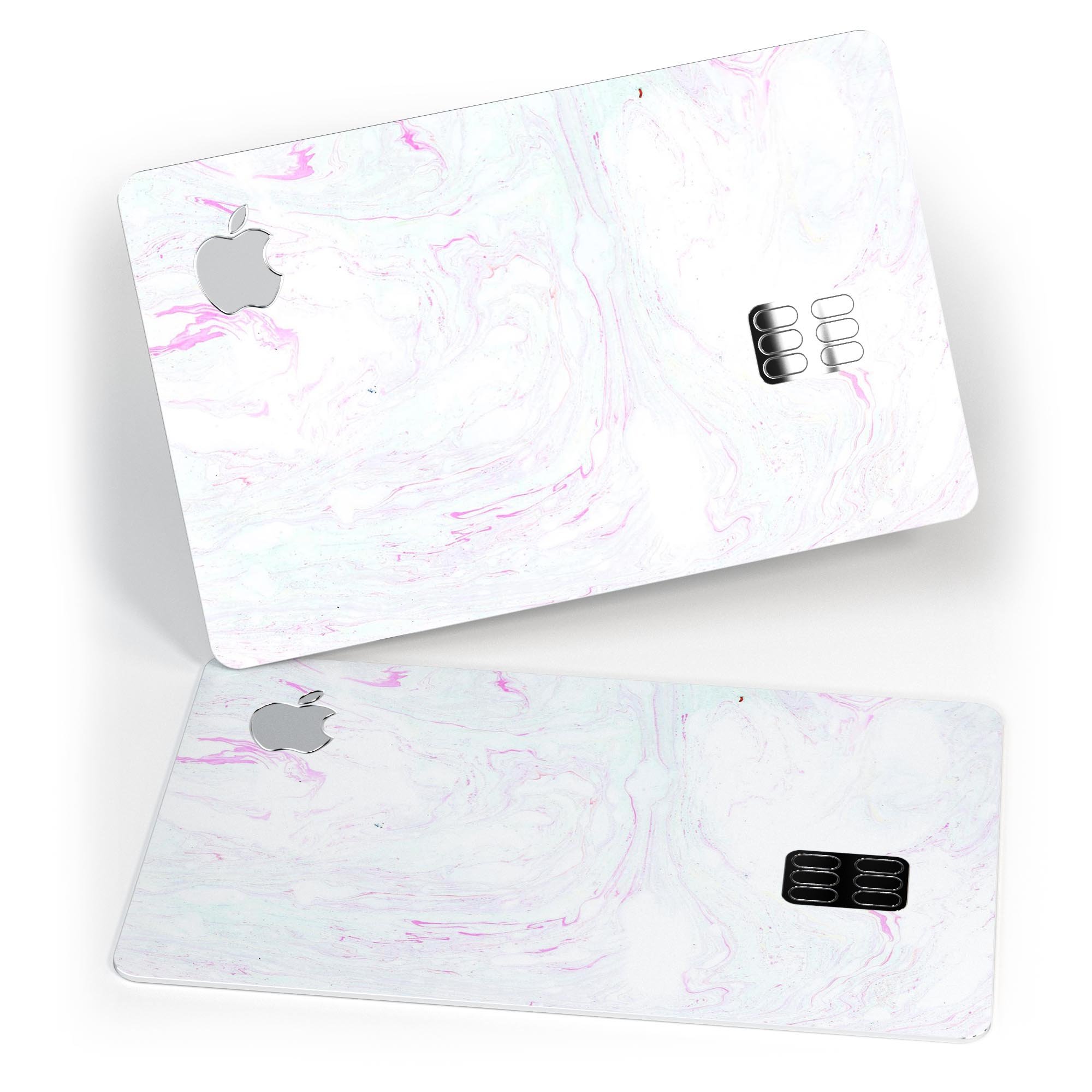 Mixtured Textured Marble v6 decal skin for Apple Card, showcasing premium vinyl material and stylish design.