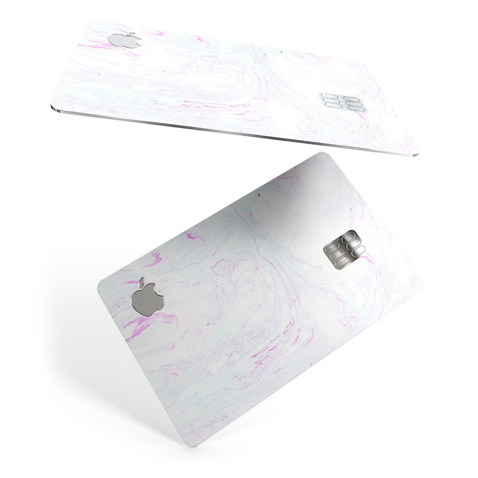 Mixtured Textured Marble v6 decal skin for Apple Card, showcasing premium vinyl material and stylish design.