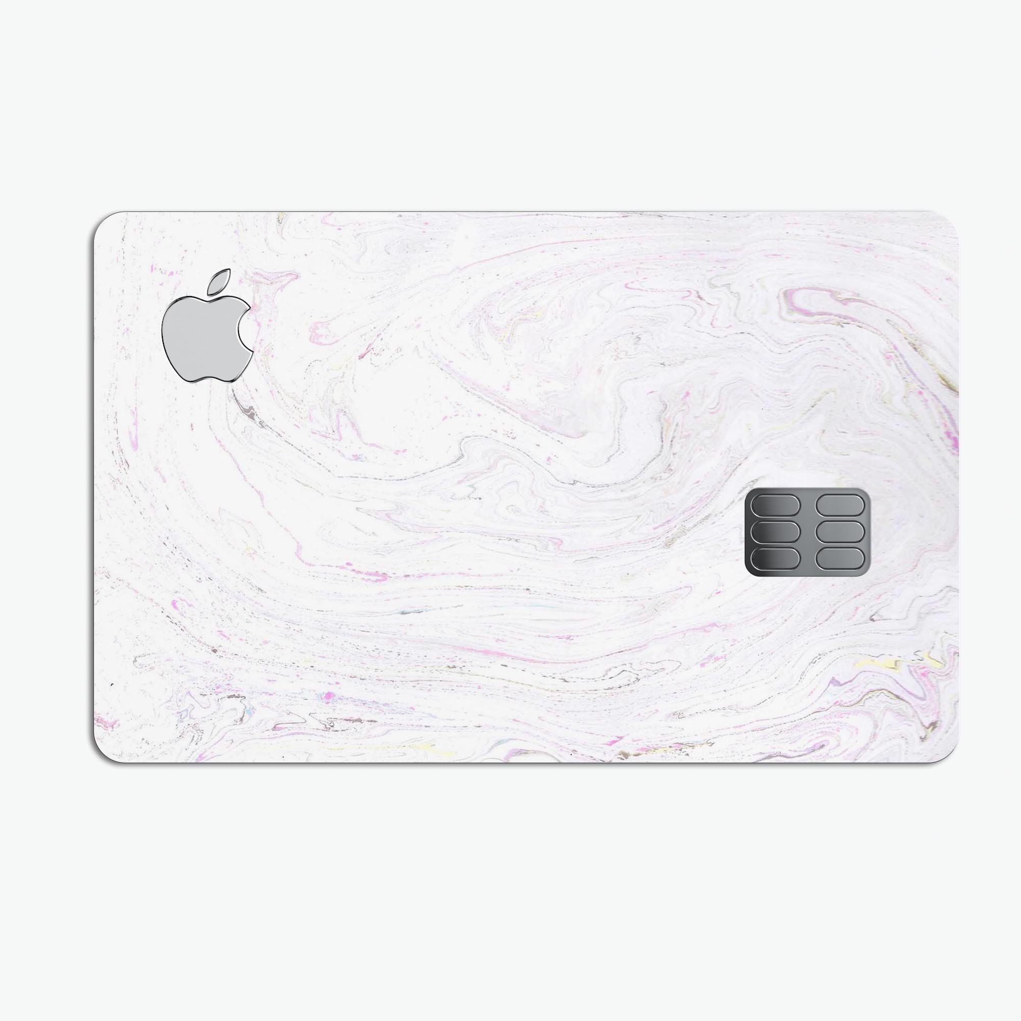 Mixtured Textured Marble v8 decal skin for Apple Card, showcasing its premium design and protective features.