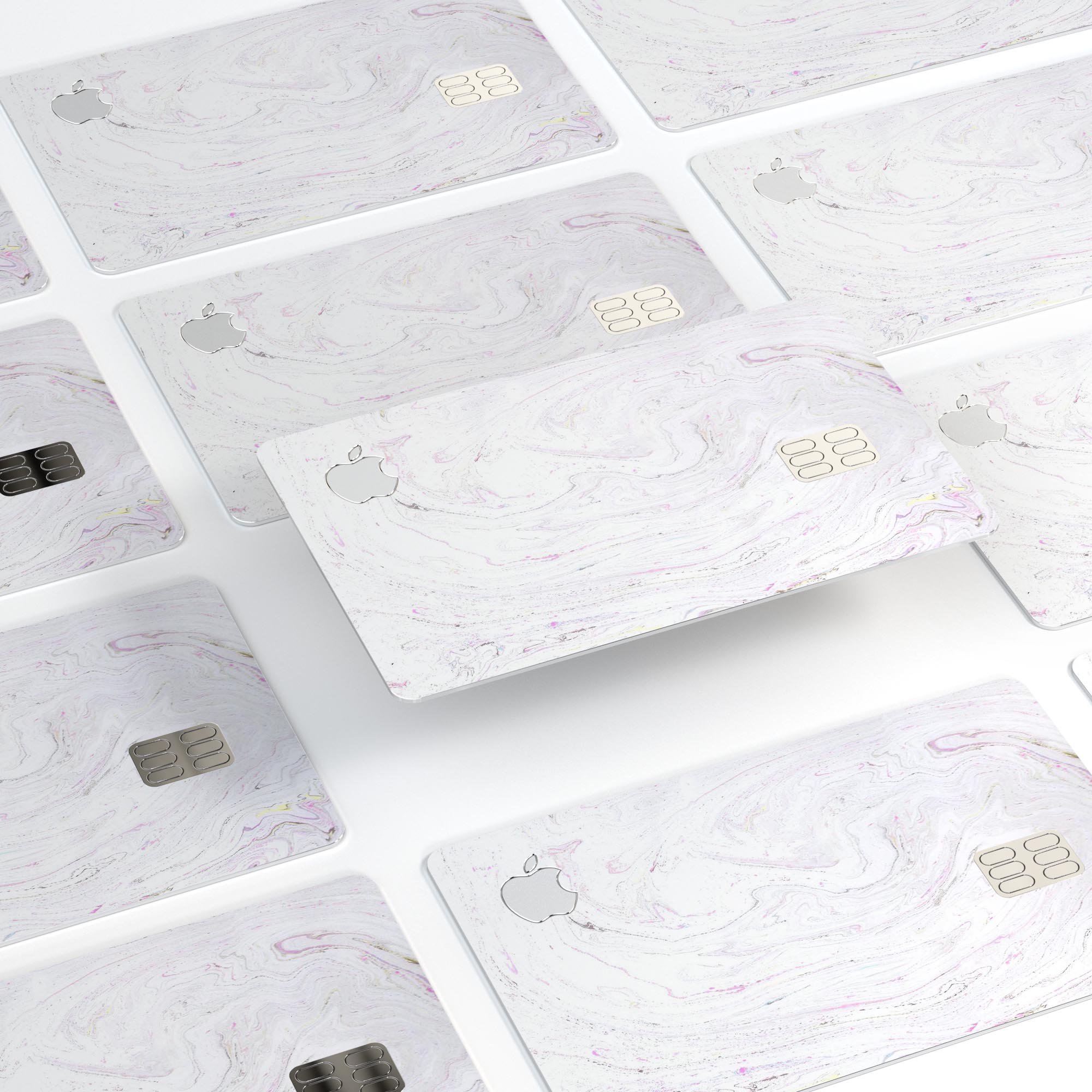 Mixtured Textured Marble v8 decal skin for Apple Card, showcasing its premium design and protective features.
