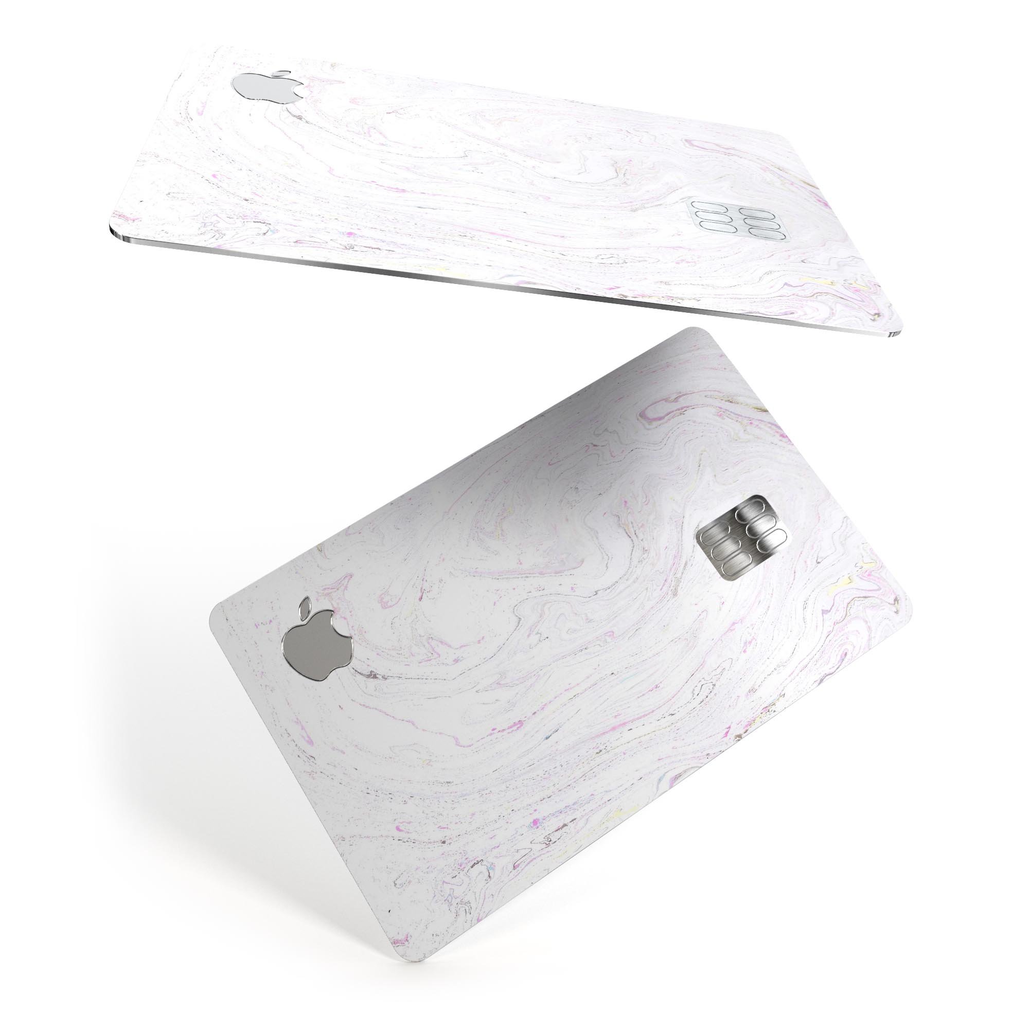 Mixtured Textured Marble v8 decal skin for Apple Card, showcasing its premium design and protective features.