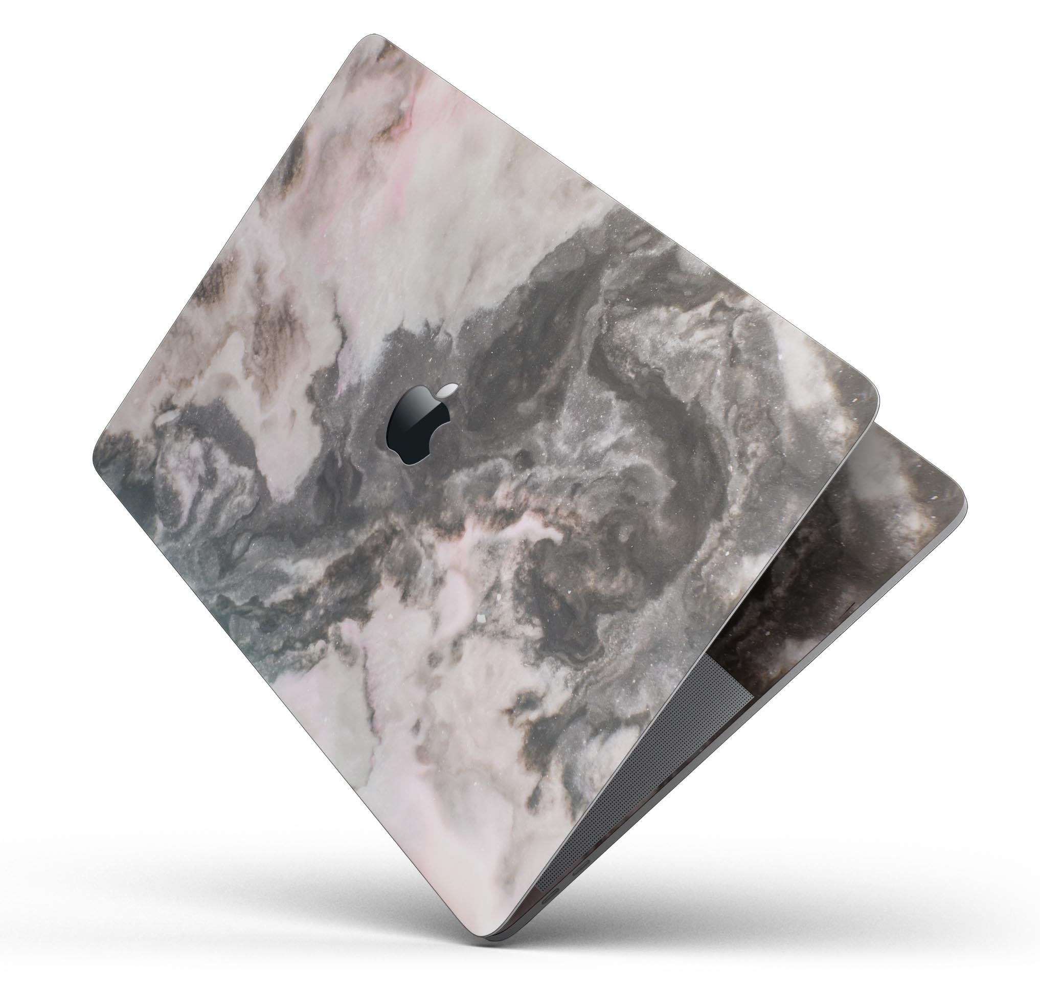 Modern Marble Coral Mix V1 skin decal wrap kit for MacBook, showcasing a stylish marble design with coral accents.