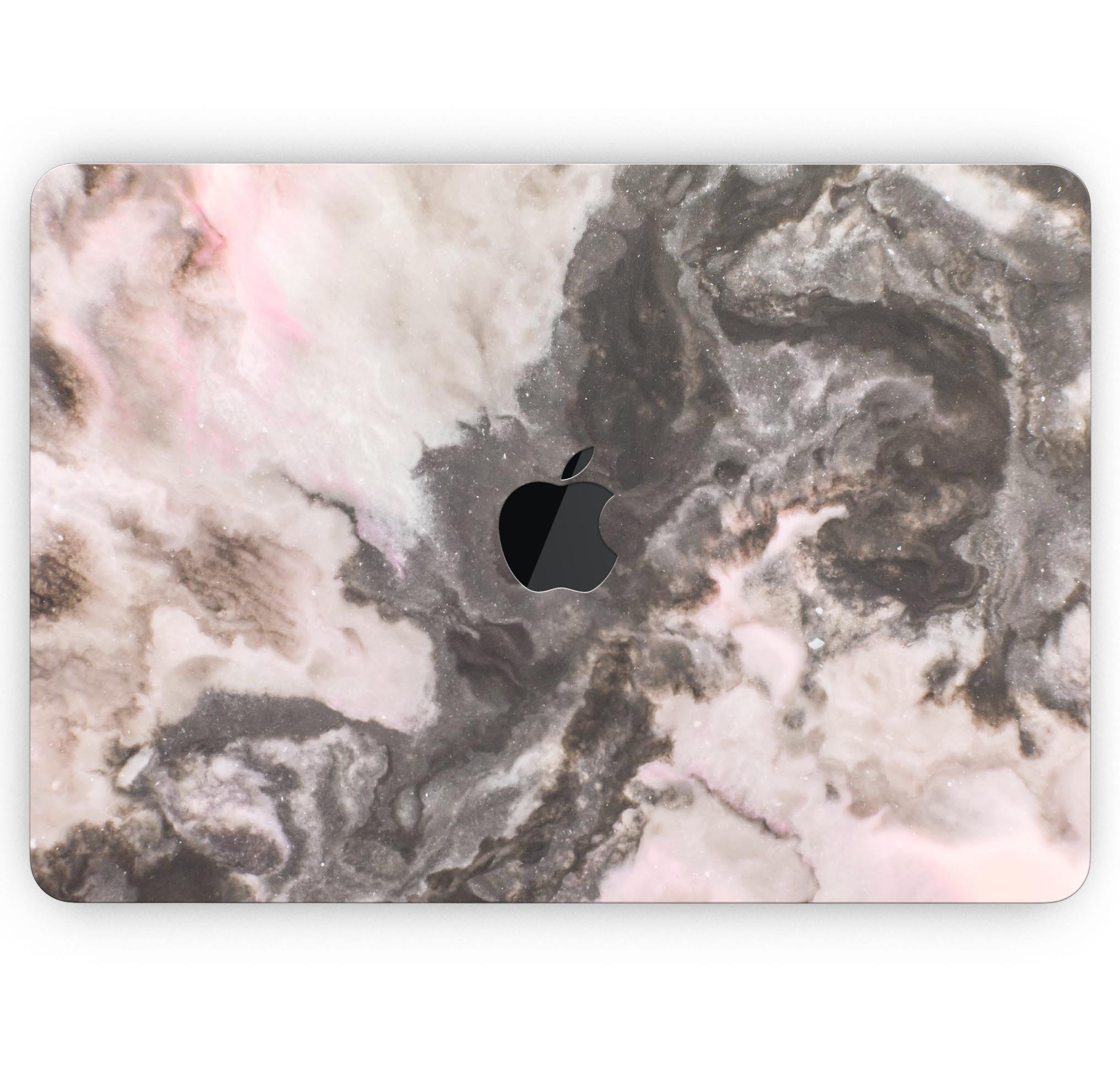 Modern Marble Coral Mix V1 skin decal wrap kit for MacBook, showcasing a stylish marble design with coral accents.