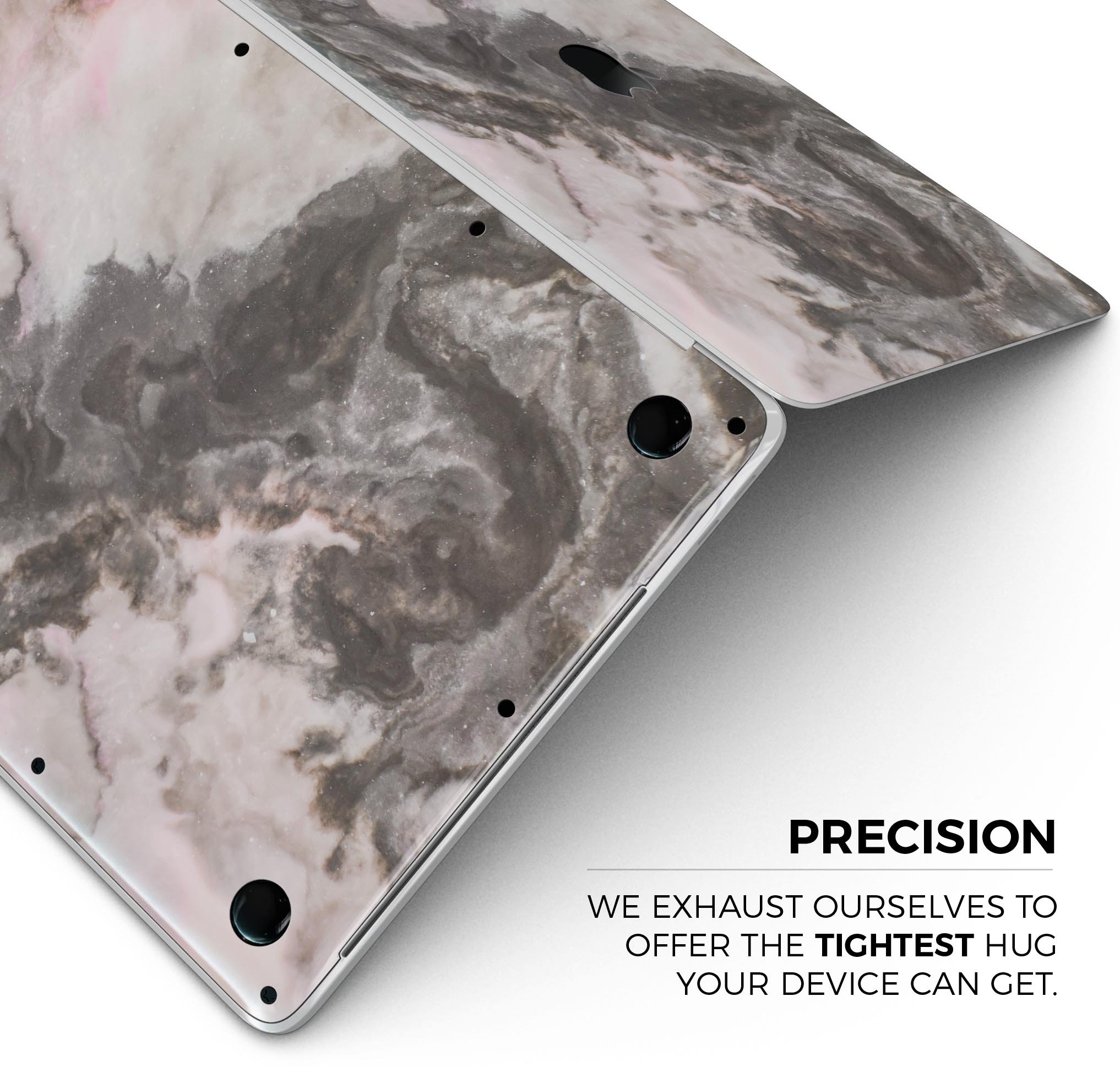Modern Marble Coral Mix V1 skin decal wrap kit for MacBook, showcasing a stylish marble design with coral accents.
