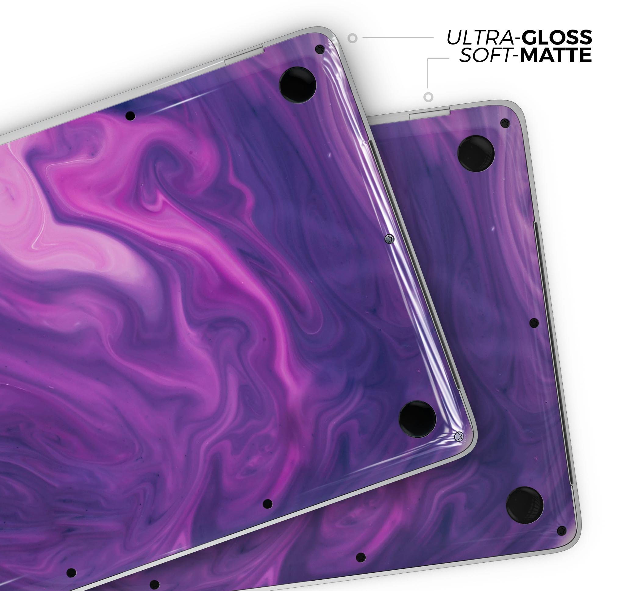 Modern Marble Purple Mix V3 skin decal wrap kit for MacBook, showcasing a stylish purple marble design with a premium vinyl finish.