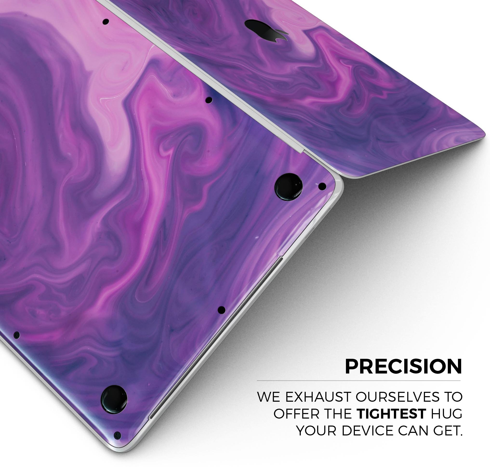 Modern Marble Purple Mix V3 skin decal wrap kit for MacBook, showcasing a stylish purple marble design with a premium vinyl finish.