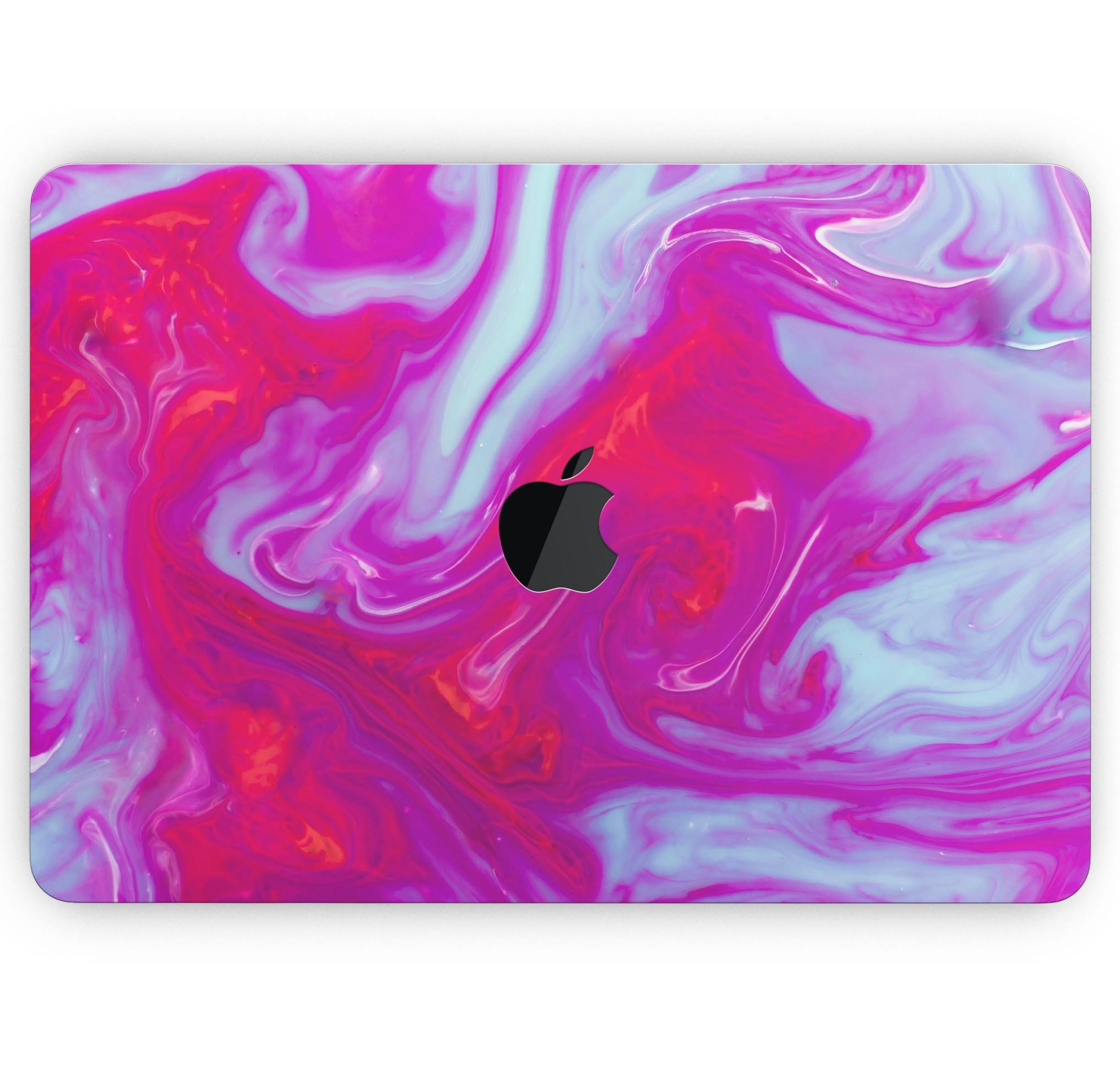 Modern Marble Purple Mix V5 skin decal wrap kit for Apple MacBook, showcasing a vibrant purple marble design with a soft-matte finish.