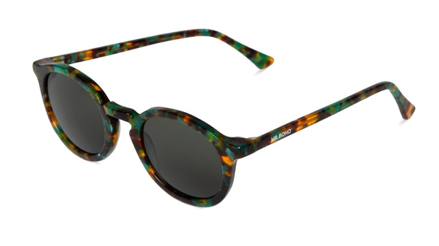 MR BOHO Chamberi AVT34-11 round frame glasses in multicolor, made from acetate, suitable for unisex wear.