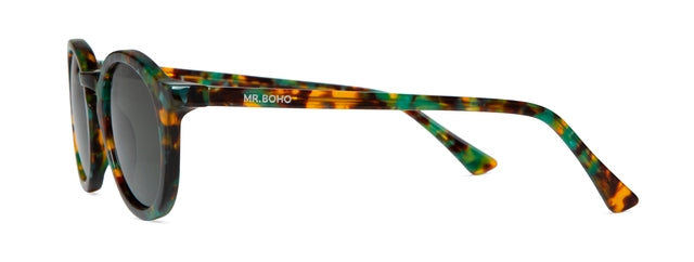 MR BOHO Chamberi AVT34-11 round frame glasses in multicolor, made from acetate, suitable for unisex wear.