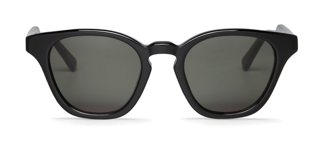 MR BOHO Chelsea ATB-11 full-rimmed square glasses in black acetate, showcasing a stylish unisex design.