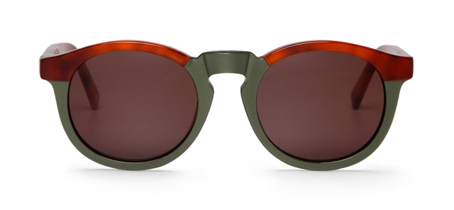 MR BOHO Jordaan AR2-08 round frame glasses in brown acetate, showcasing a stylish unisex design.