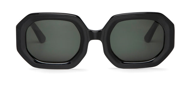 MR BOHO Sagene AWB-11 unisex eyewear featuring a full-rimmed geometric black acetate frame.